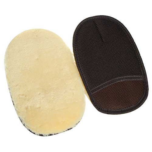 LT STORE 洗車グローブ 羊毛/吸水力強い/泡立ち易い/傷防止 ムートンウオッシュ 男女兼用 二枚