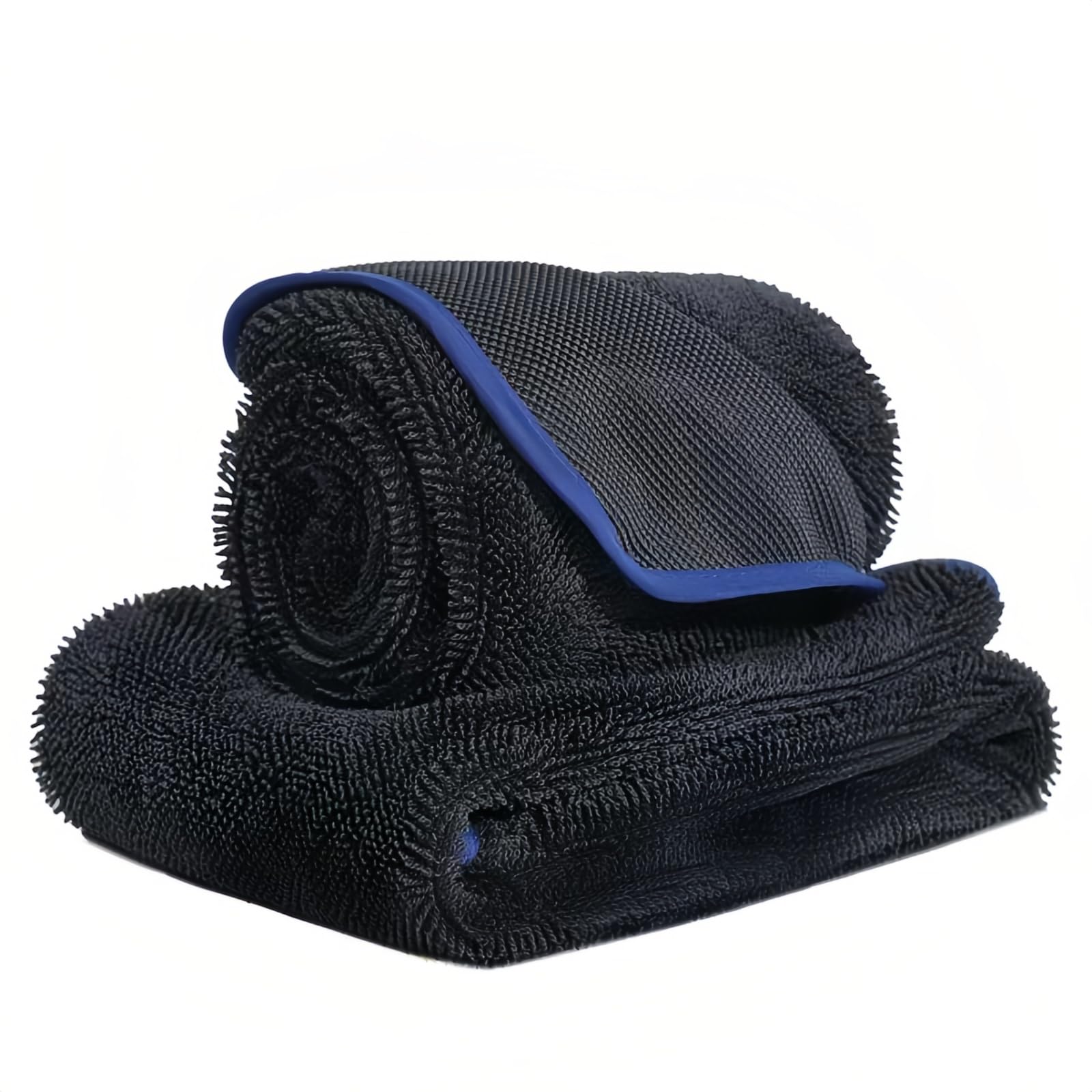 Sun&Stars 洗車タオル マイクロファイバークロス 厚手 ツイストパイル 超吸水 速乾 柔らかい 傷防止 拭き上げ 掃除用 2枚セット(60×100cm×2枚)